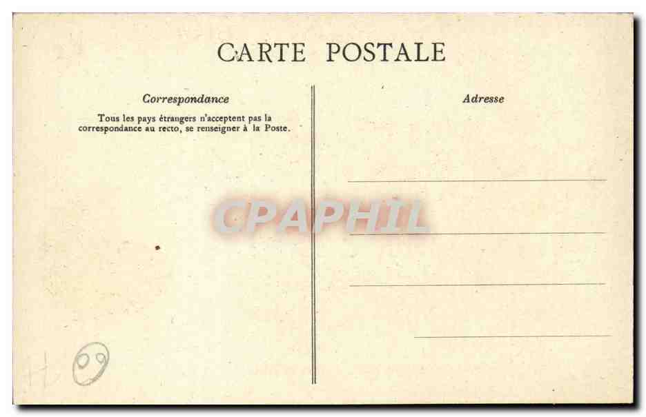 Carte postale illustrée du département de l'Oise — Édition de la Chocolaterie d'Aiguebelle — Verso