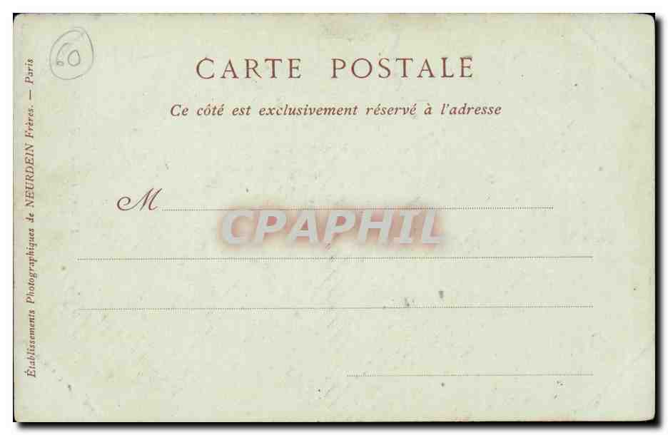 CPA Chateau de Chantilly L'entree principale et la chapelle — Rückseite