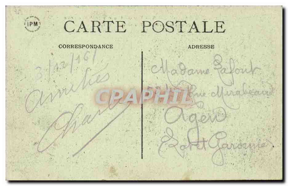 Crépy-en-Valois — Vue sur la partie Nord de la Ville — Prise des hauteurs d'Hazemont — E. L. — Rückseite