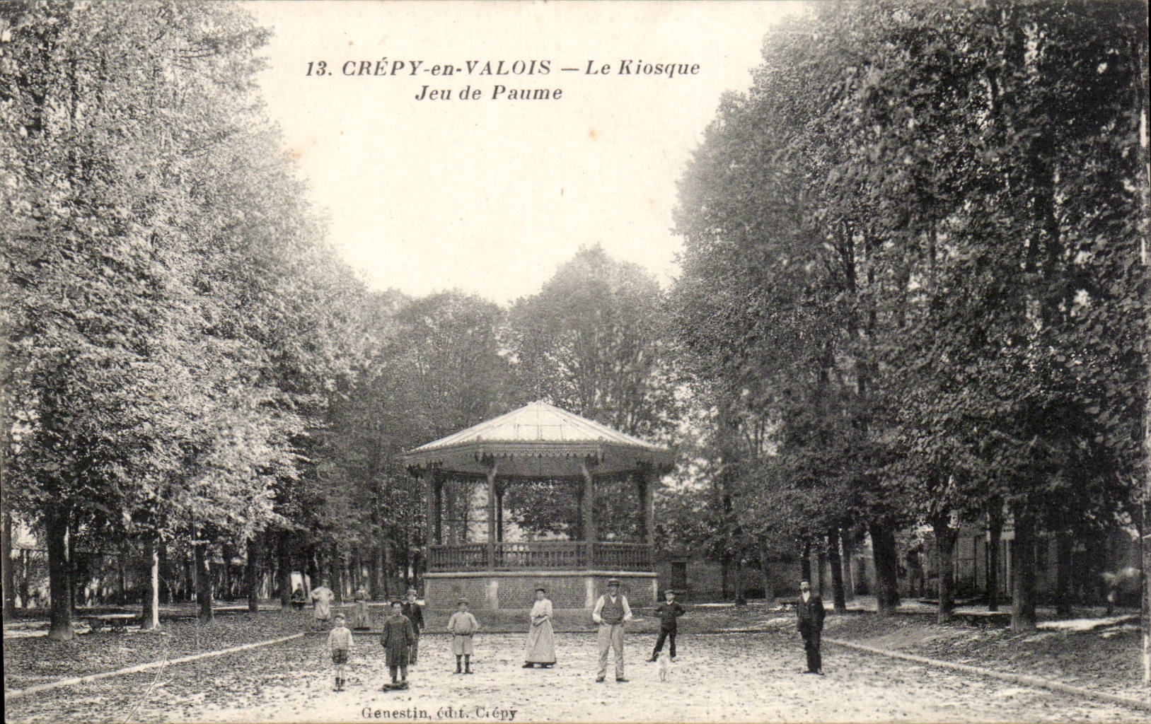 Crépy-en-Valois — Le Kiosque Jeu de Paume — Genestin, éd. Crépy