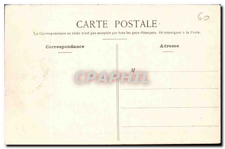 CPA Environs de Compiegne Choisy au Bac Les bords de l'Aisne — Rückseite