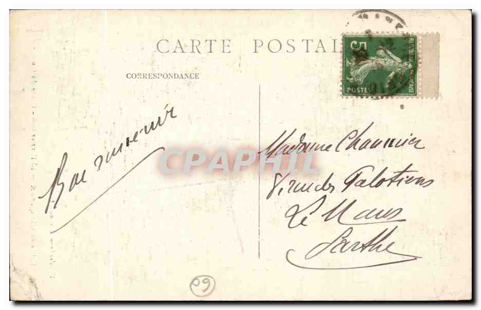 Église de Cinqueux — Chute du clocher — 25 Février 1910 — Vandenhove, Liancourt — Reverso
