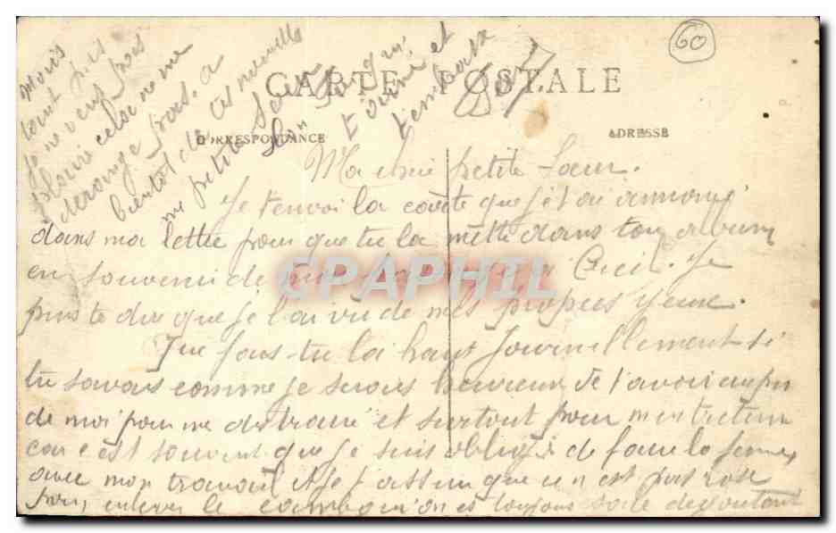 Monsieur Bodin (Tabac) à Creil — éditeur Bodin, tabac, Creil — n° de série non visible — Rückseite