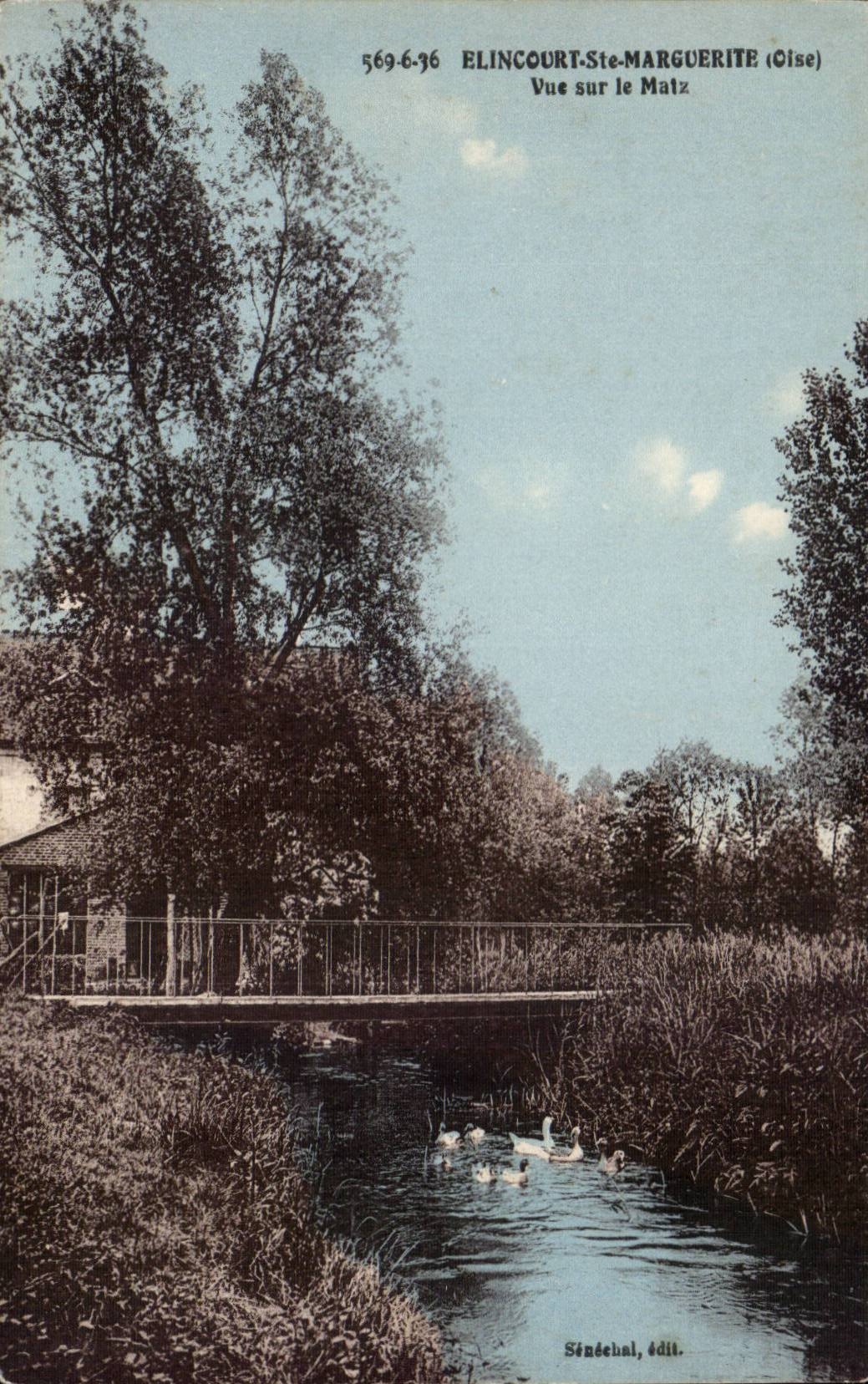 Elincourt St marguerite CPA Vue sur le matz