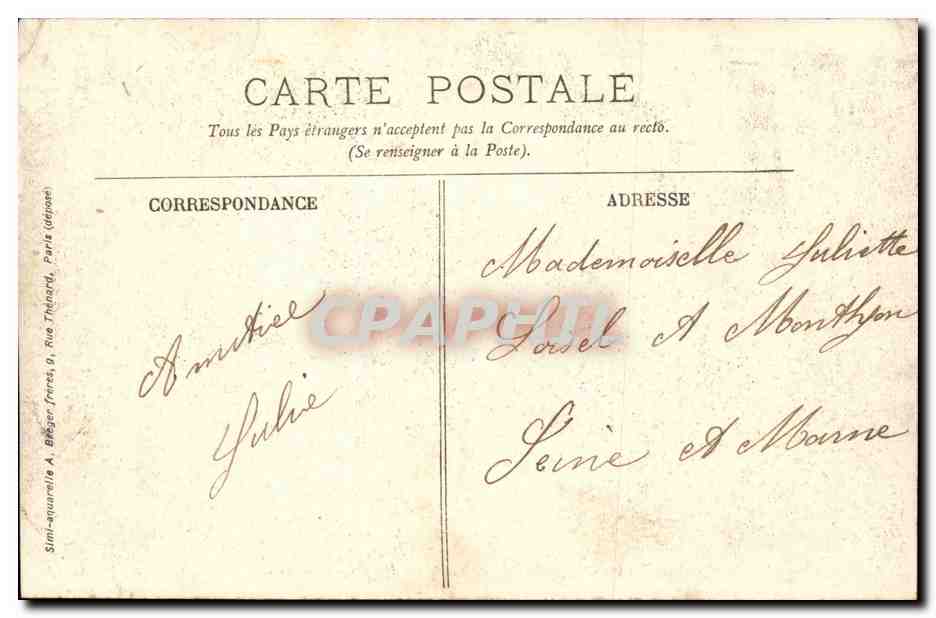 Nanteuil-le-Haudouin — Rue Gambetta — Th. Carrère édit. — Reverso
