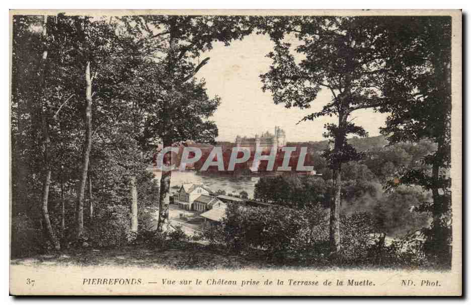 PierreFonds — Vue sur le Château prise de la Terrasse de la Muetlle — ND. Phot.
