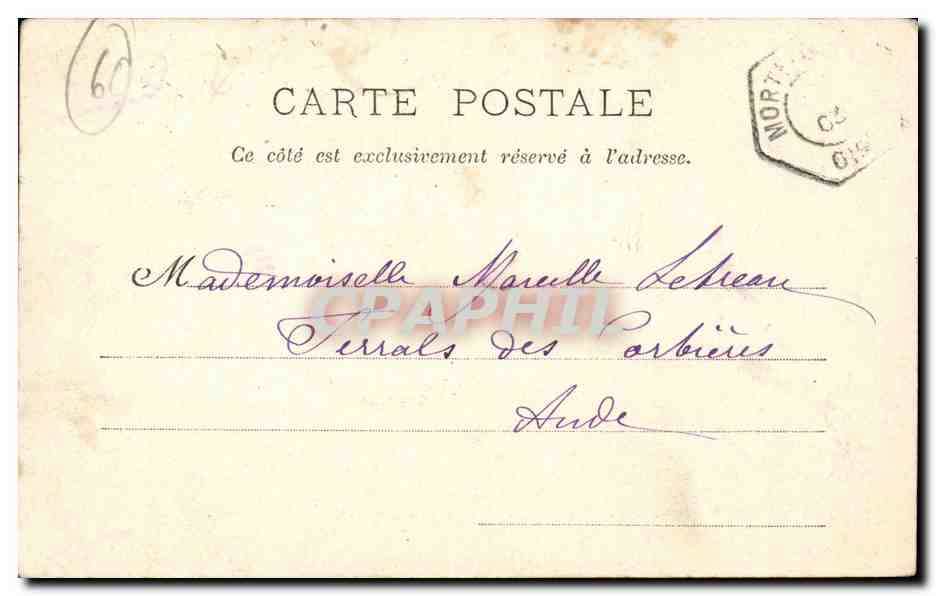 Mortefontaine — Die Fischerhütte — Domaine de Vallière — L. Lesouds, Verlag — Rückseite