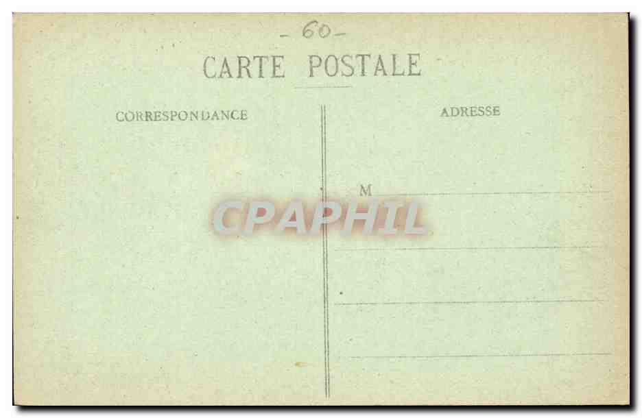 Tricot (Oise) — Le clocher bombardé pendant les combats de juin et août 1918 — Bourton, Compiegne — Reverso