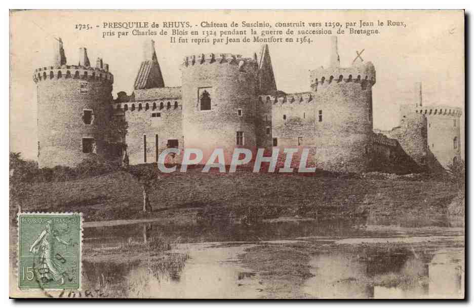Château de Suscinio à Presqu'île de Rhuys — éditeur inconnu, n° 1725