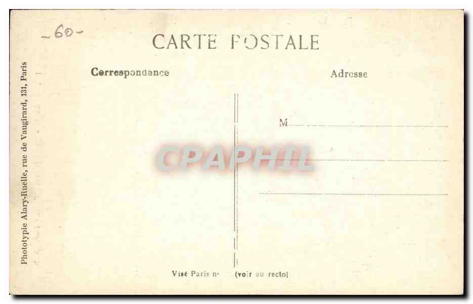 Senlis — La Cathédrale (Portail Sud) — A. B. n° 102 — Rückseite