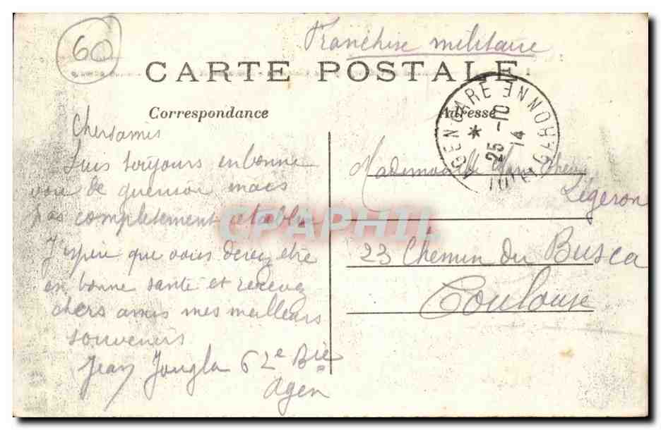 Senlis incendié par les Allemands — Entrée de la Ville Avenue de la Gare — édition militaire — Reverso