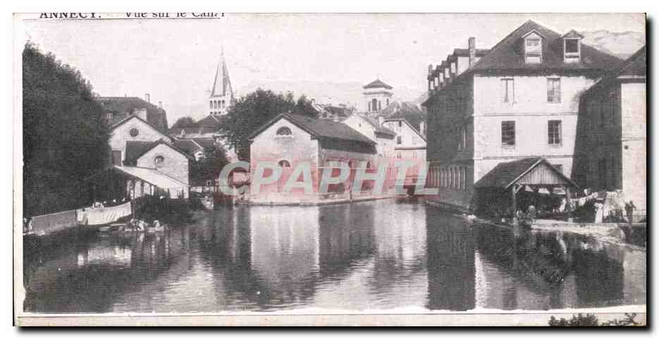 CPA Annecy Vue sur le canal