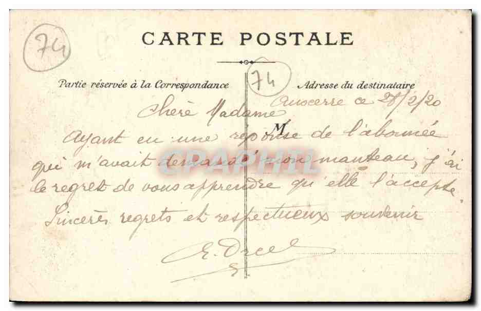 Vintage Postcard Évian-les-Bains The Steamship Évain and the Shore of Savoie (Boat) — Back