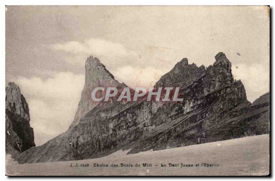 Chaîne des Dents-du-Midi — La Dent Jaune et l’Éperon — J.J. n° 1145