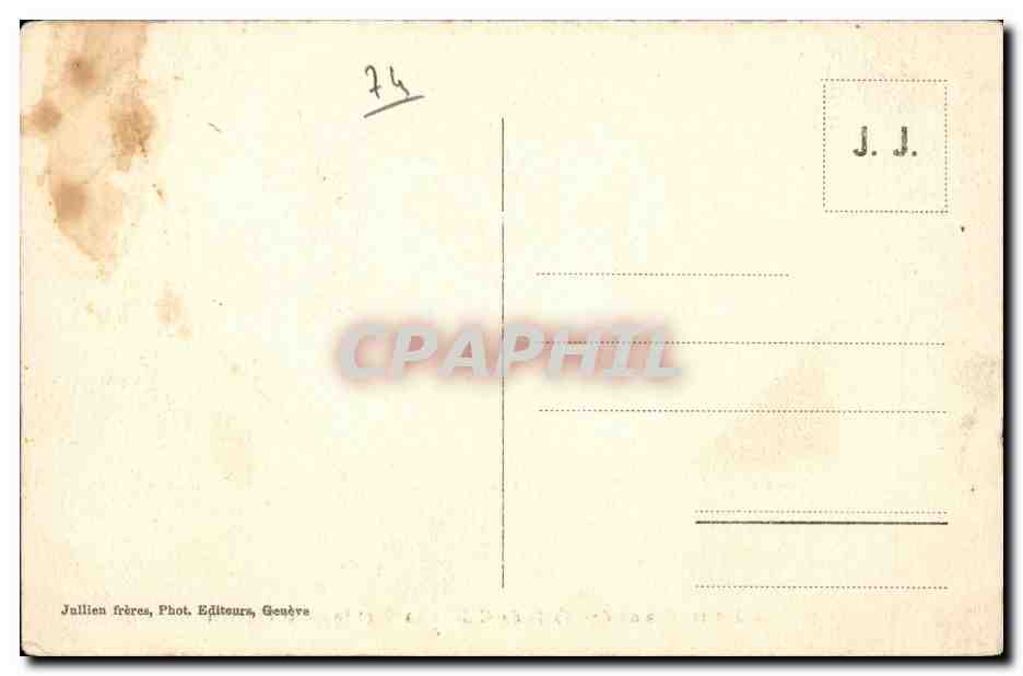 Chaîne des Dents-du-Midi — La Dent Jaune et l’Éperon — J.J. n° 1145 — Verso