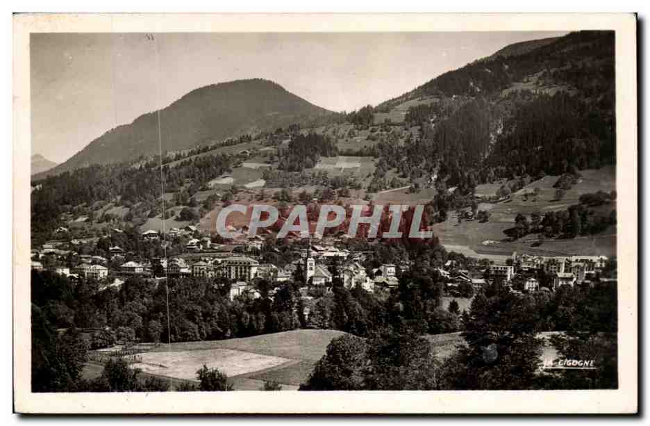 Cigogne — Vista general, Mont Prarion y Tête Noire — Ed. La Cigogne (Exclusividad André Lecoin)