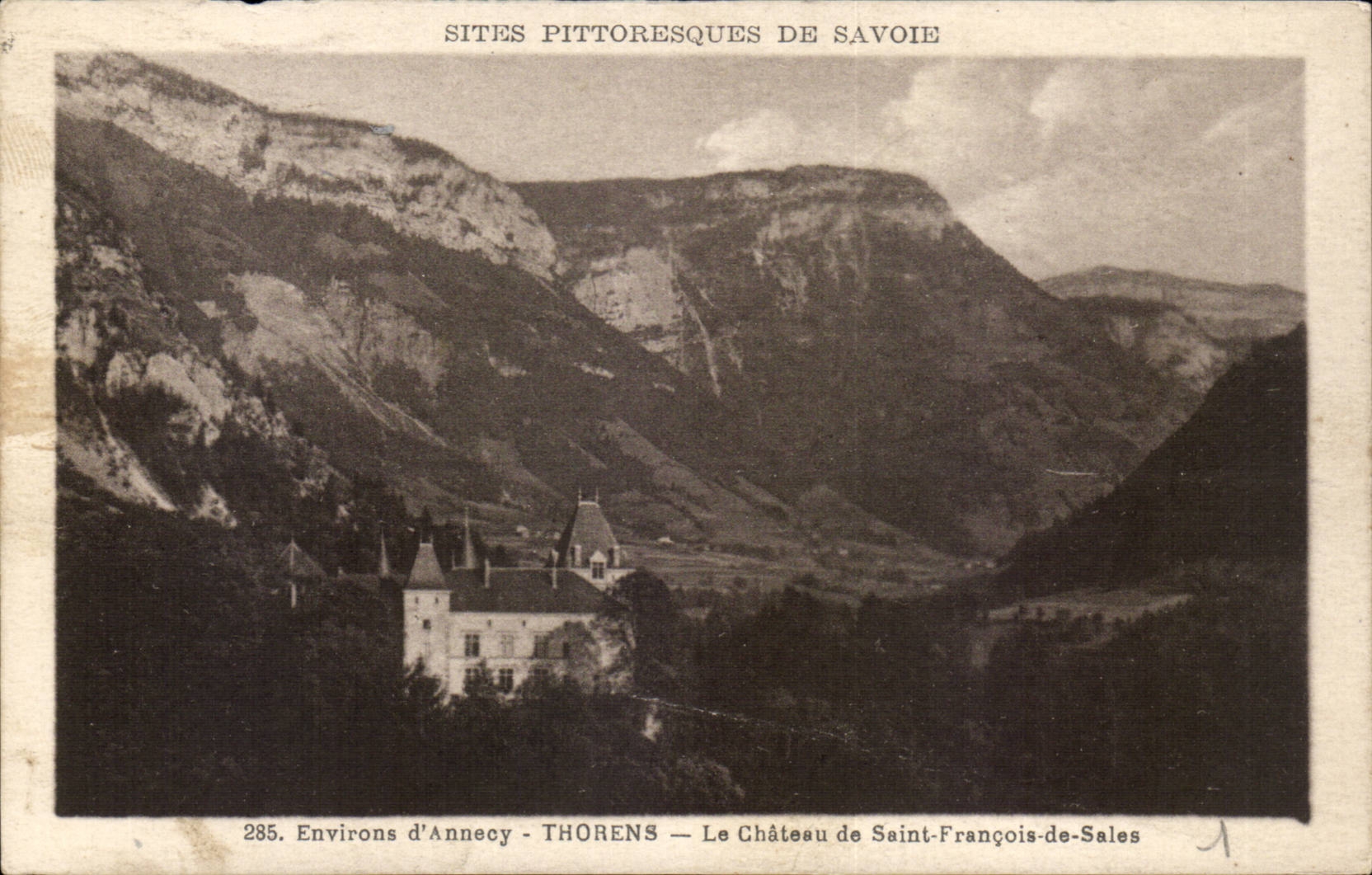 CPA Environs d'Annecy throens Le chateau de Saint Francois de SAles