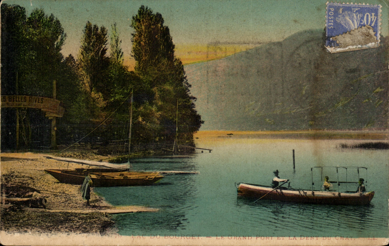 Lac du Bourget — Le Grand Port et La Dent du Chat — Éditeur : Les Belles Rives
