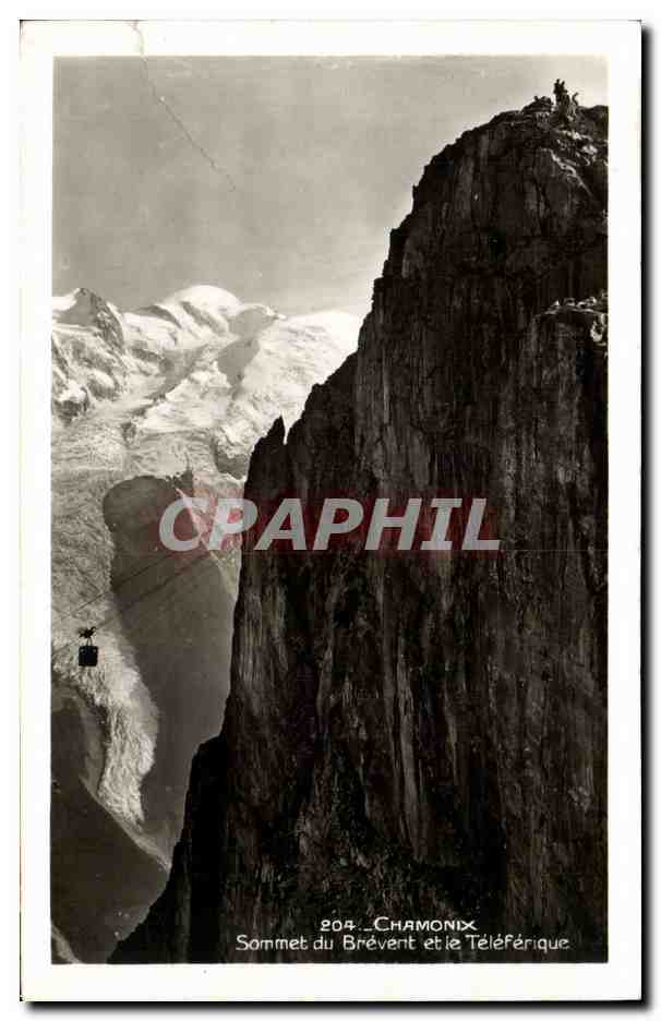 CPM Chamonix Sommet du Brevent et le teleferique