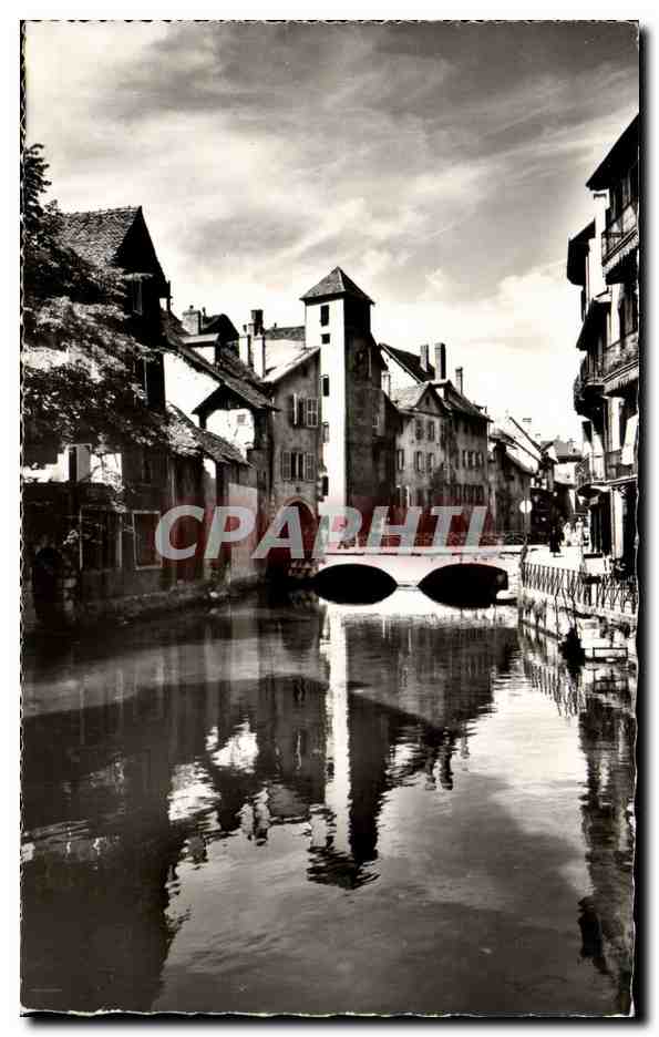 Annecy — Vieux Quartiers. Le Canal du Thiou et le Pont Morens — Éditions G. MOUCHE, Annecy