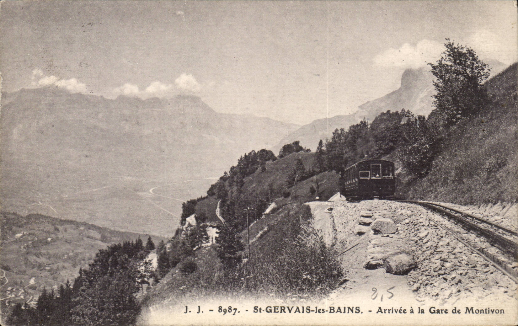 St-Gervais-les-Bains — Aankomst op de Station Montivon — J. J. - 8987