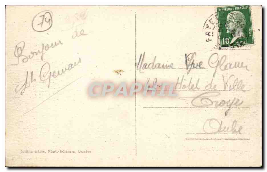 St-Gervais-les-Bains — Aankomst op de Station Montivon — J. J. - 8987 — Achterkant