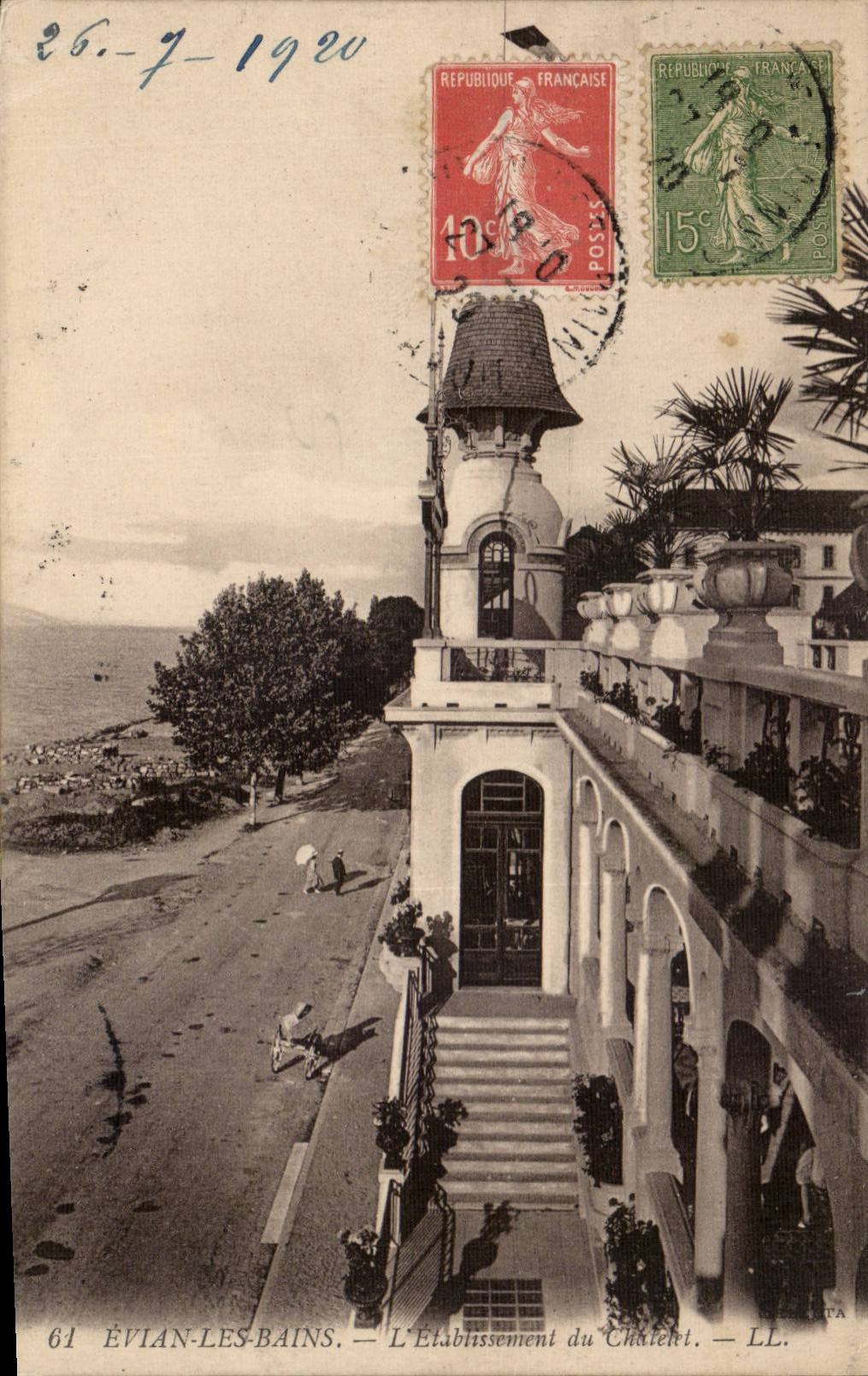 ÉVIAN-LES-BAINS — Das Châtelet-Etablissement — LL.