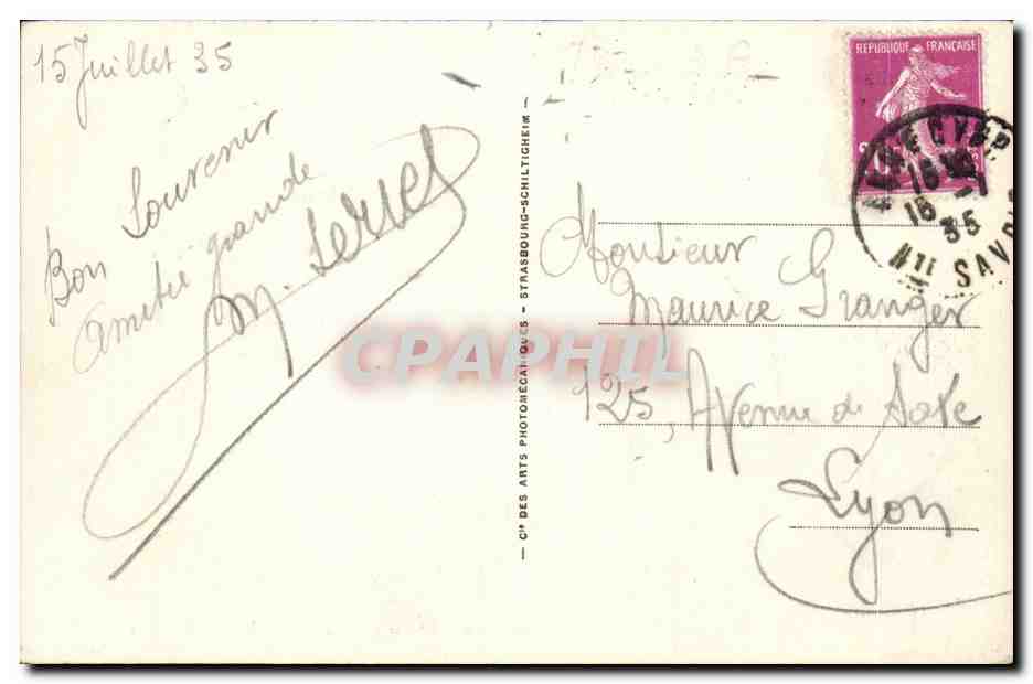LAC d'ANNECY — Hôtel Beau-Rivage (Fleury Raillon, arch.) vu du Lac — n° 521 — Reverso