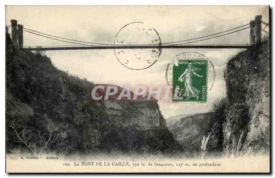 Le Pont de la Caille — Annecey — A. Gardet, n°160