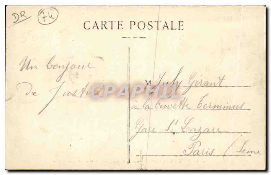 Le Pont de la Caille — Annecey — A. Gardet, n°160 — Reverso
