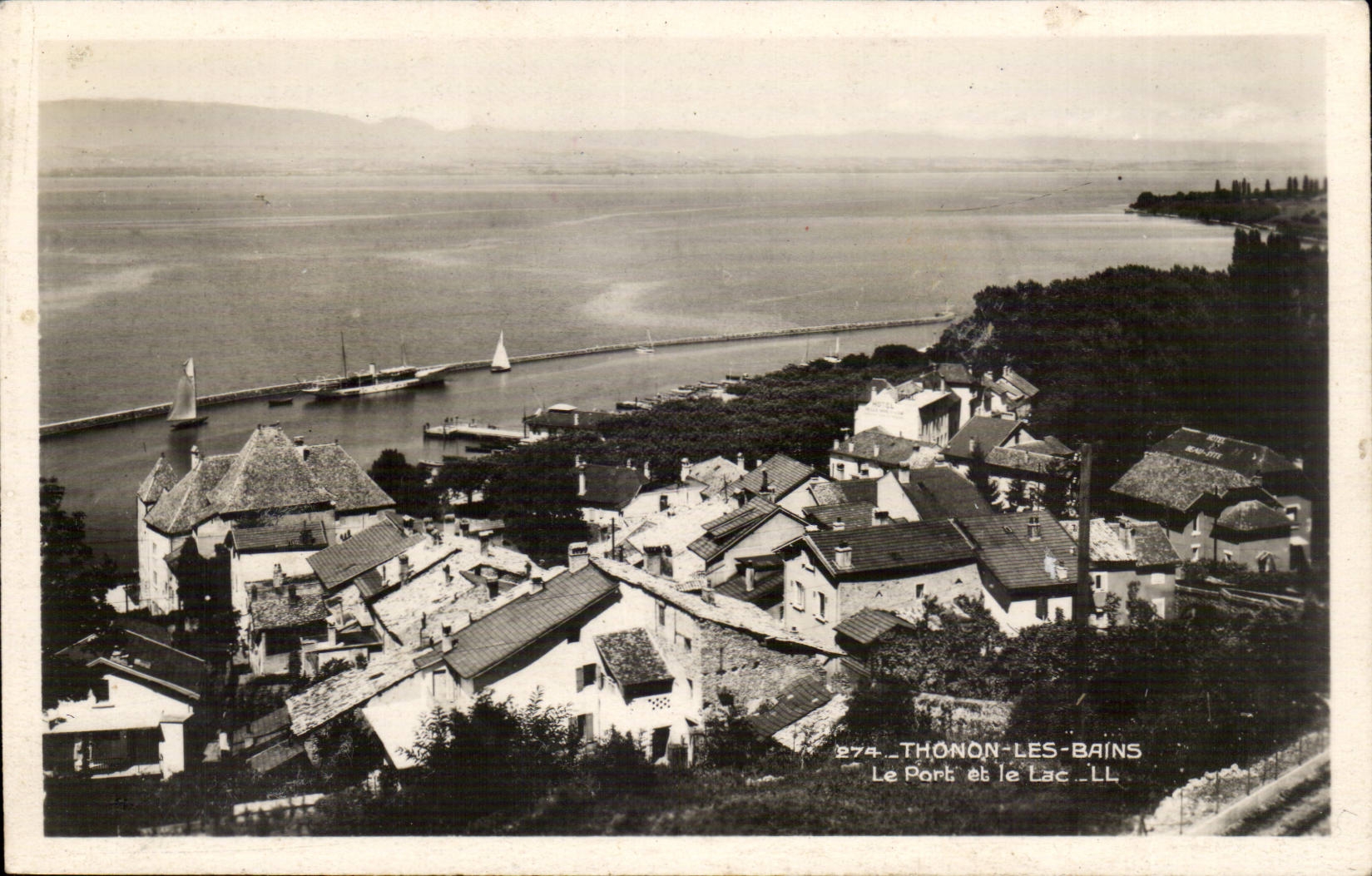 Thonon-les-Bains — Der Hafen und das See — LL n°274