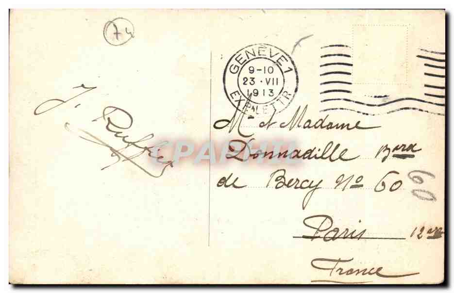 Panorama du Mont-Blanc vu de la Flégère — Charnaux Frères & Co., Genève, n° 769-770 — Achterkant