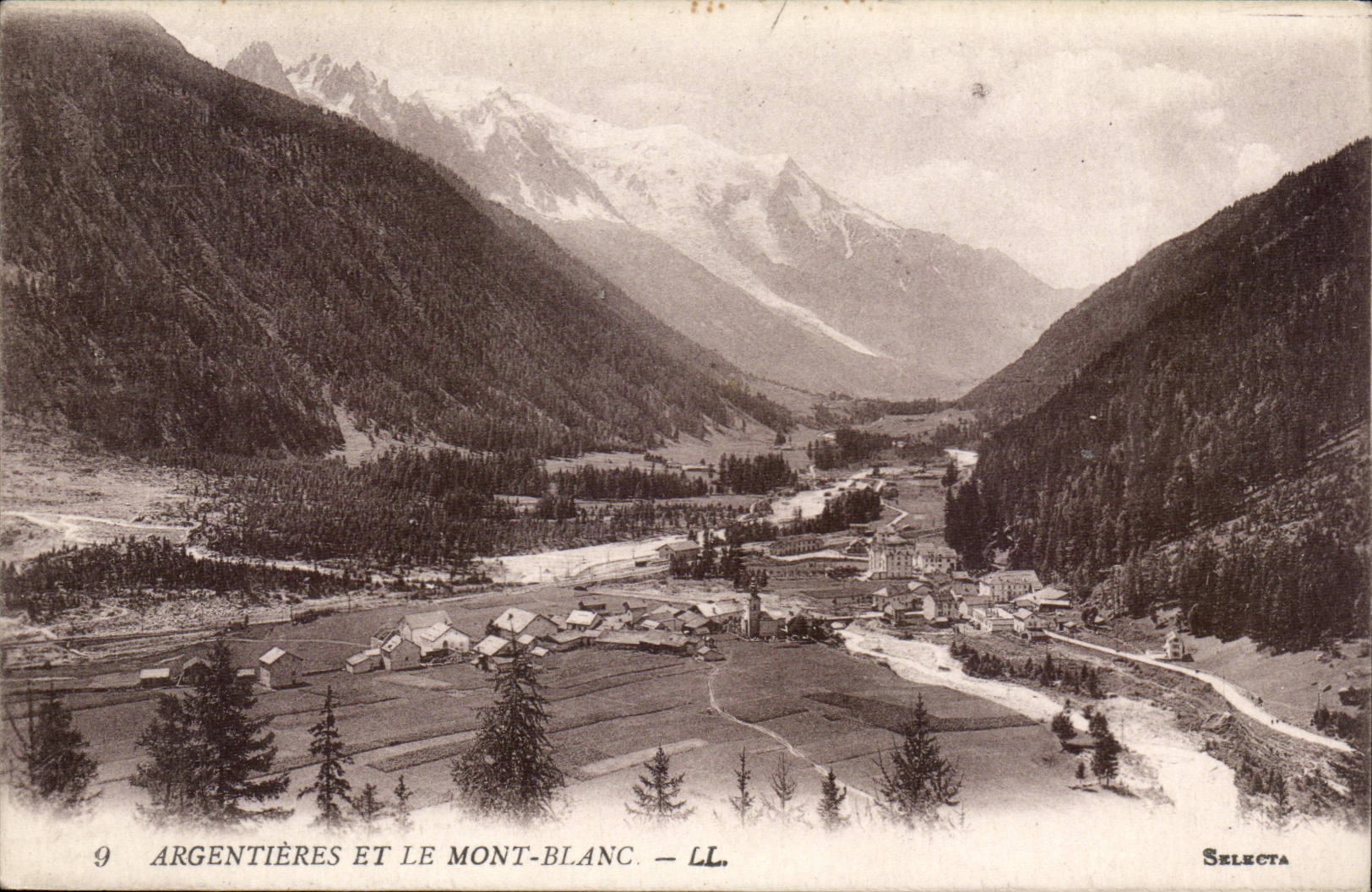 CPA Argentieres et le Mont Blanc