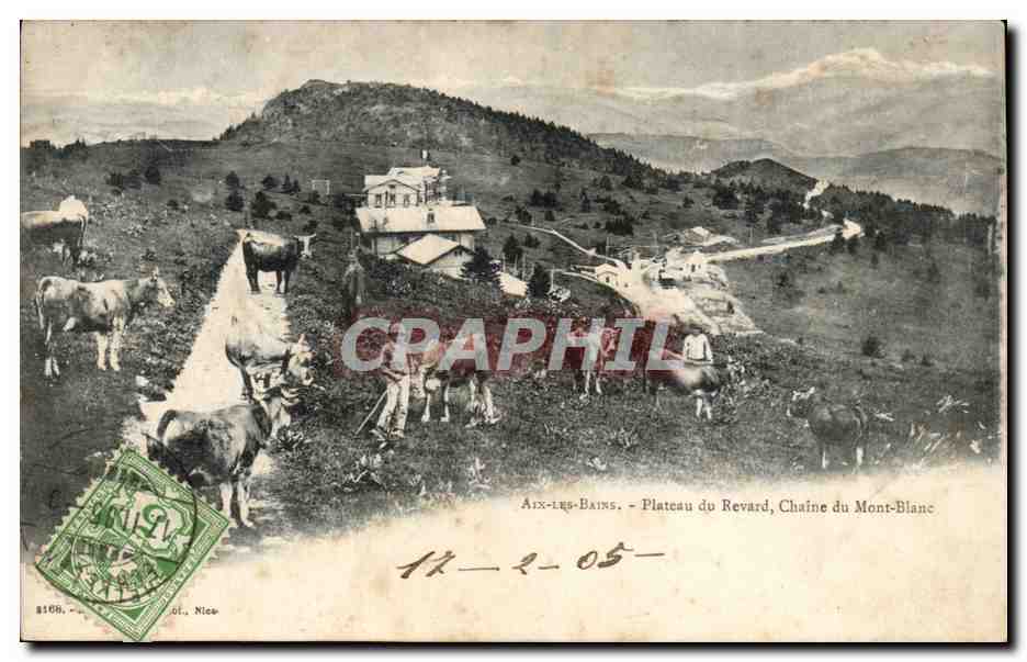 Aix-les-Bains - Plateau du Revard, Chaîne du Mont-Blanc — éditeur Nice, n° 8168
