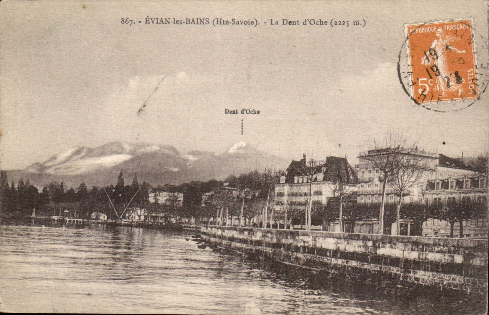 Evian les Bains CPA La dent d'Oche