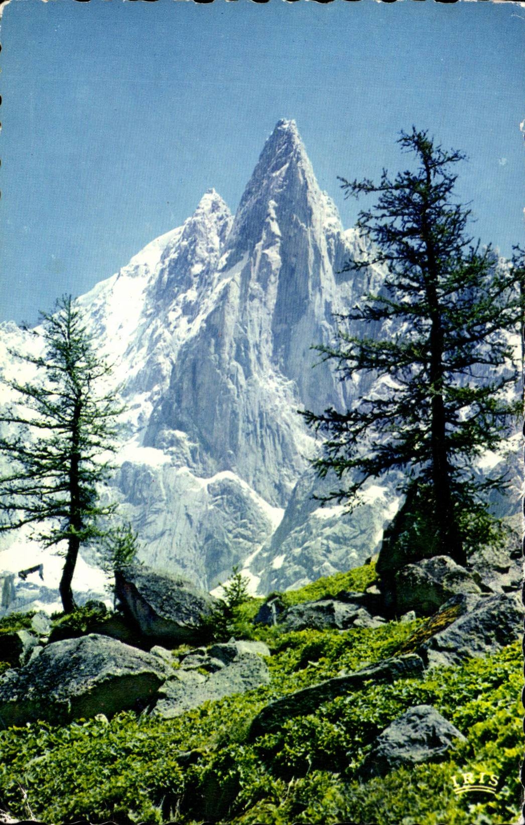 Les Drus et l'Aiguille Verte — Chamonix - Mont Blanc — éditeur LUMICAP