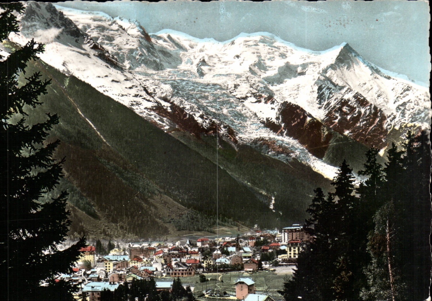 Chamonix — Allgemeine Ansicht und Mont Blanc — Edition G. Annebey, n° 3742