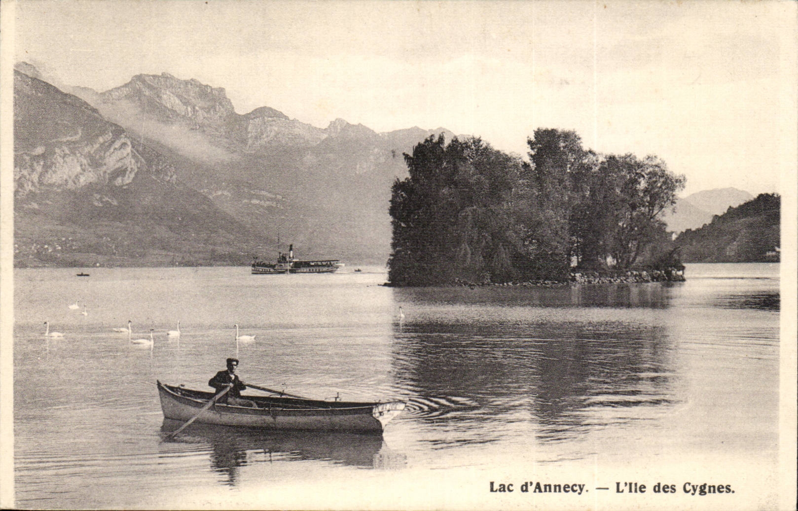 Lac d'Annecy — L'Île des Cygnes — éditeur non identifié