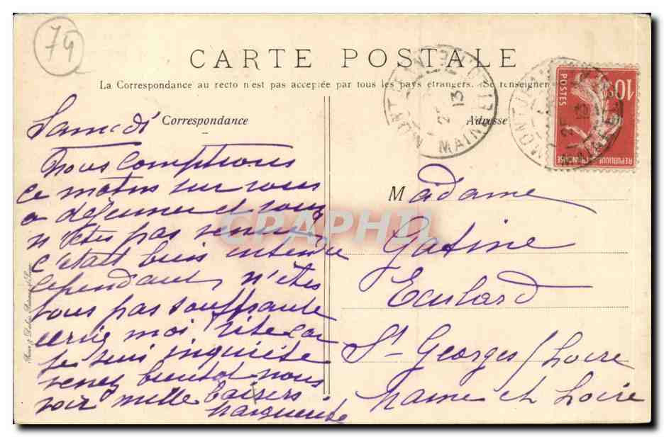 Evian et le quai Boron de Blonay CPA  — Verso