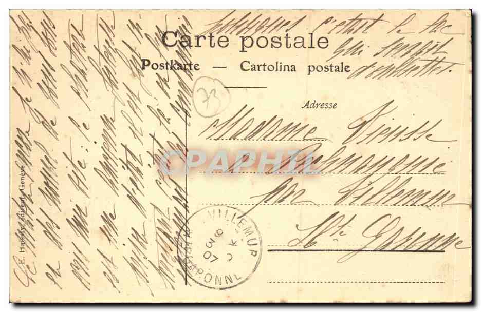 Lac Léman — Château de Chillon — Lacroix Frères, Genève, n° 432 — Reverso
