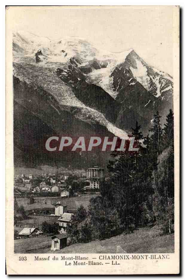 Massif du Mont Blanc CPA Chamonix Le Mont blanc