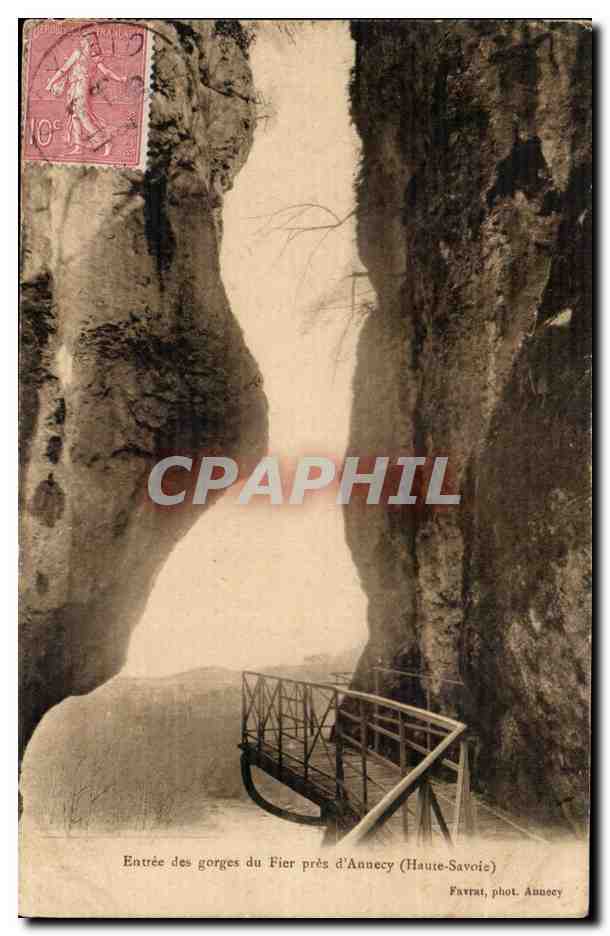 Entrée des gorges du Fier près d'Annecy (Haute-Savoie) — Favrau, phot. Annecy