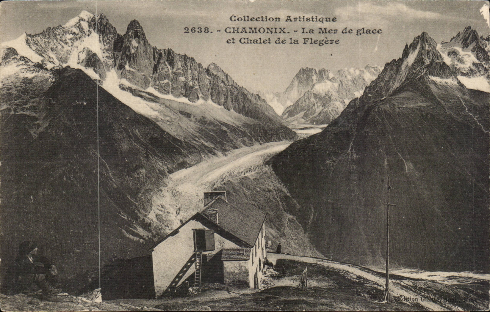 Chamonix CPA La mer de glace et le chalet de la Flegere