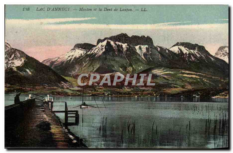 Lac d'Annecy — Menton et la Dent de Lanton — LL. — n°198