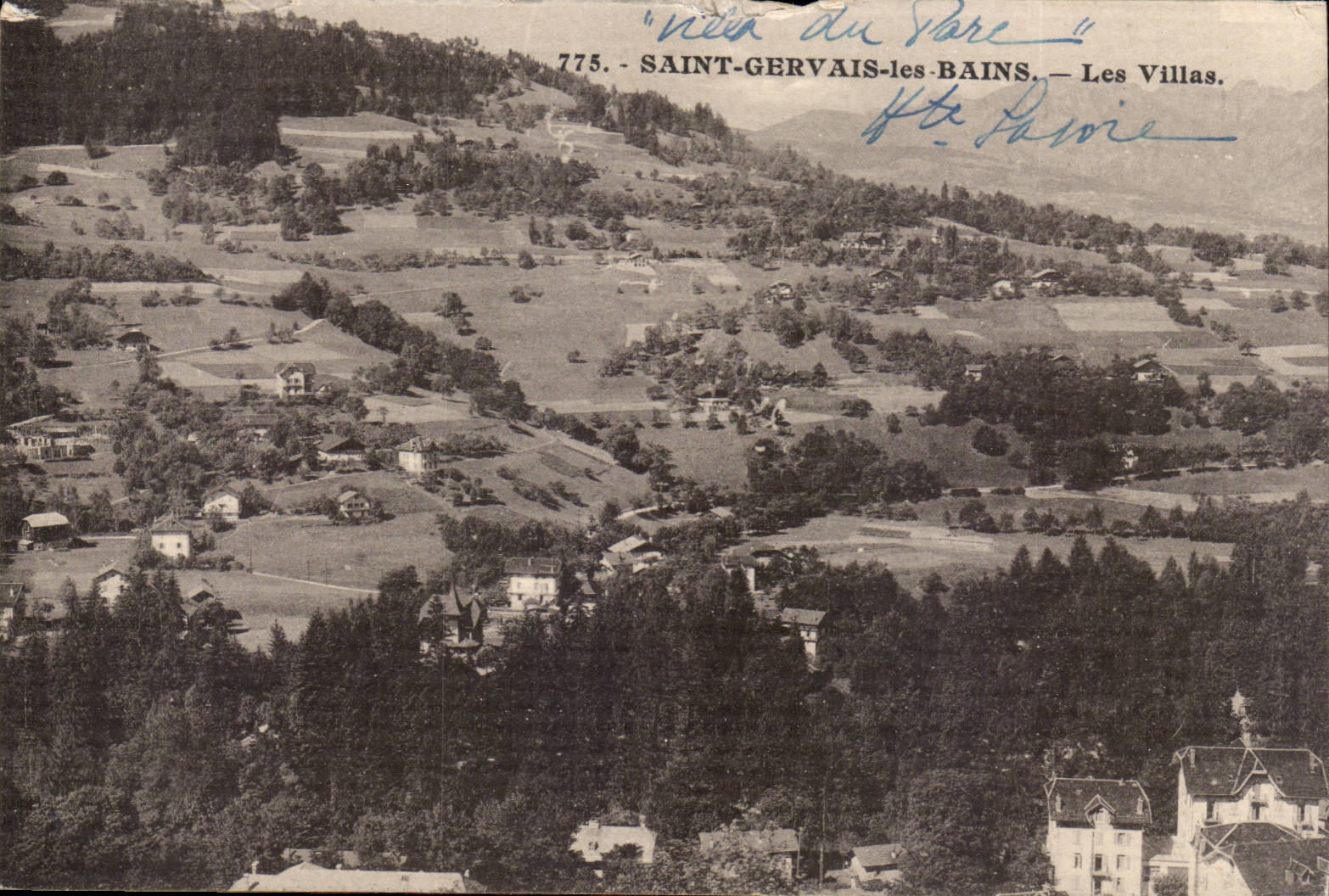 Saint-Gervais-les-Bains — Les Villas — Vue du Pâre
