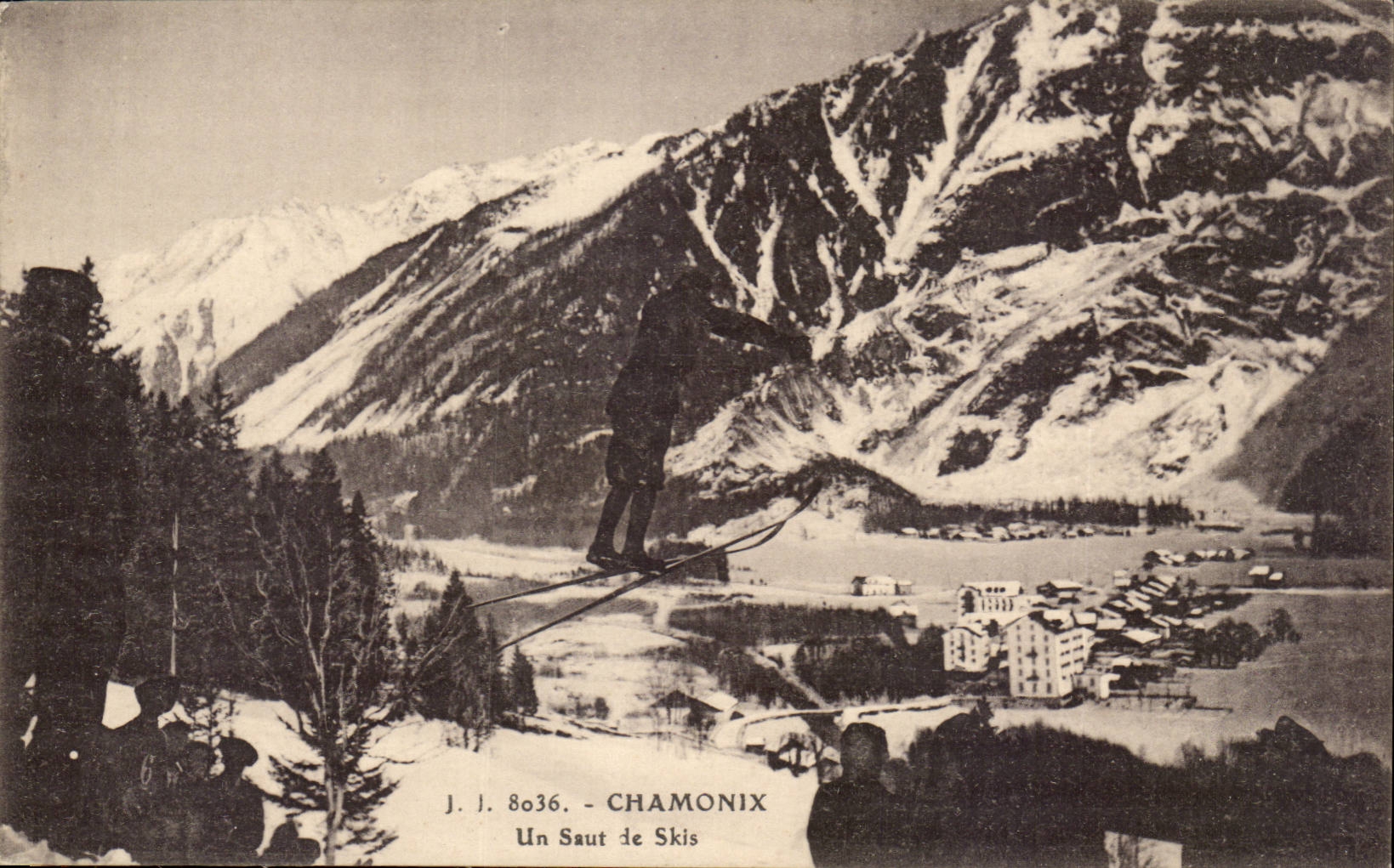 Chamonix — Un Saut de Skis — J.J. 8036