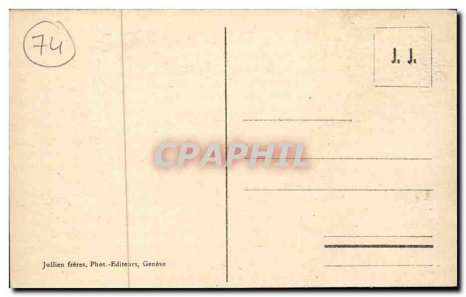 Chamonix — Un Saut de Skis — J.J. 8036 — Verso
