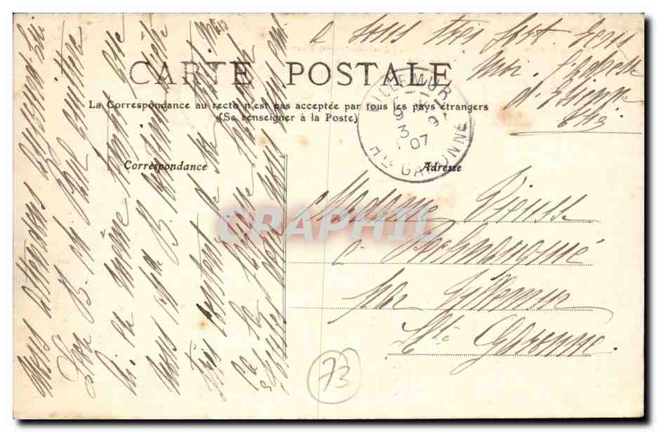 Evian les Bains cPA Etablissement themal Vu du lac — Rückseite