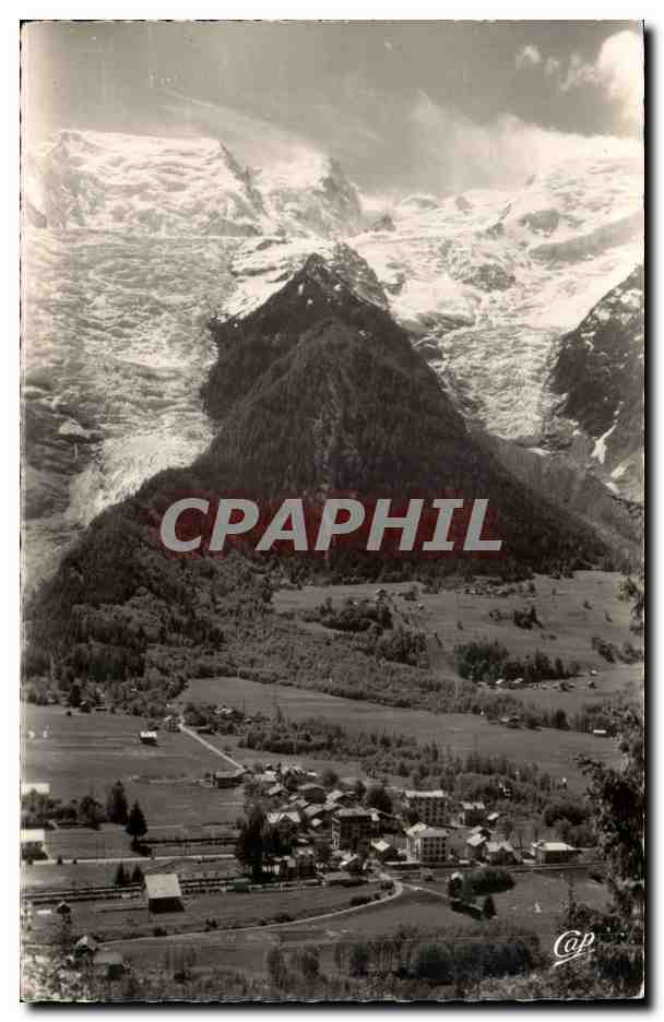 Chamonix Mont Blanc CPM Les Bossons Vue generale le mont Blanc et le glacier des Bossons