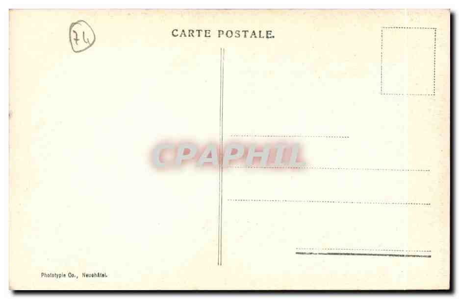 CPA Thonon les Bains Interieur de l'eglise St Hippolyte (12eme) — Verso